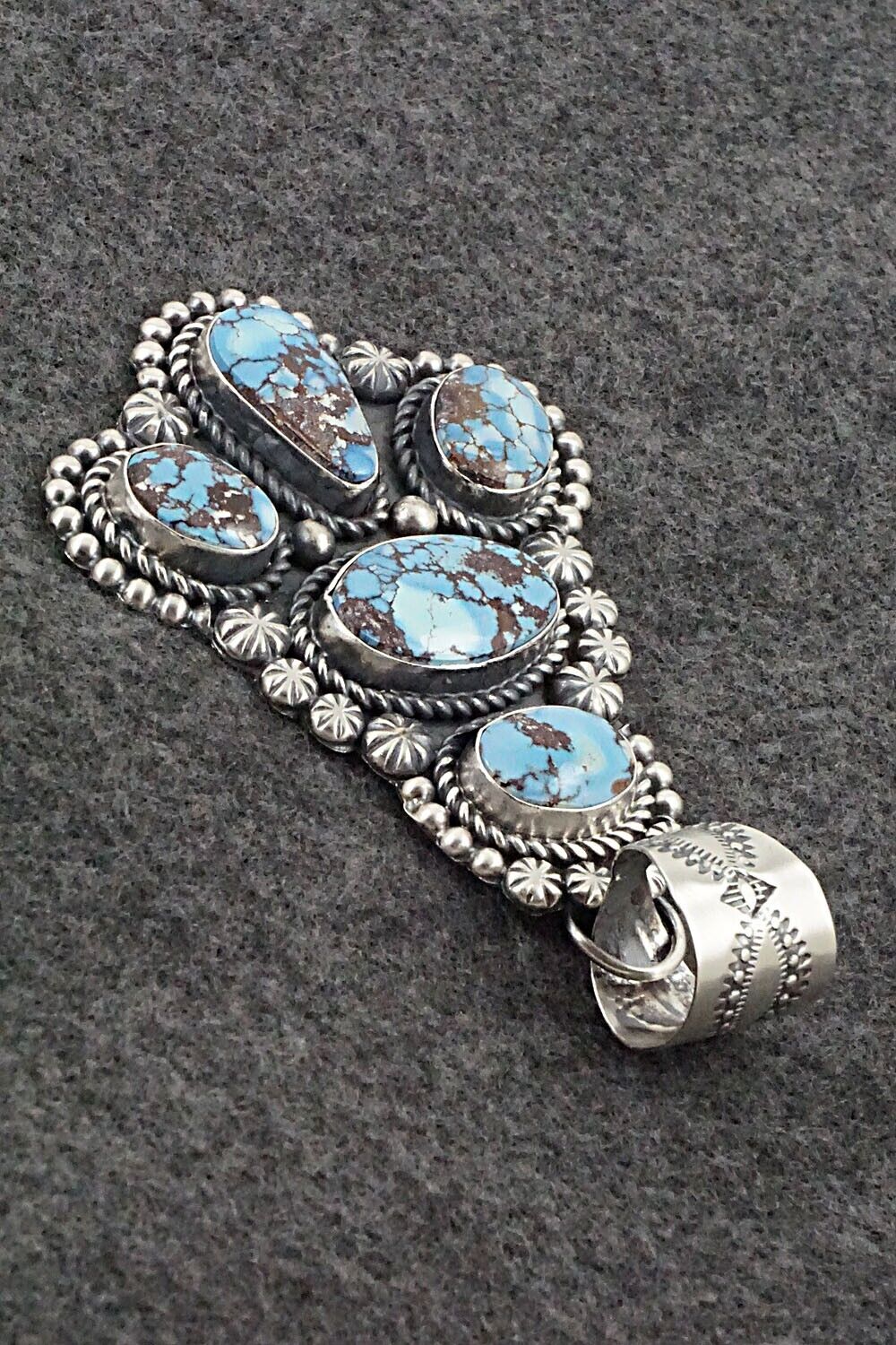 Turquoise & Sterling Silver Pendant, Ring and Earrings Set - Jeff James