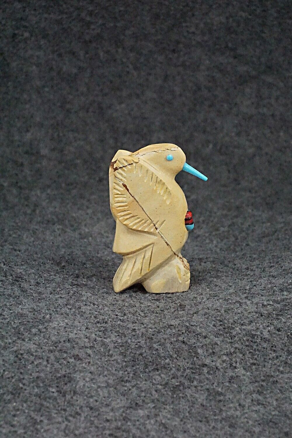 Hummingbird Zuni Fetish Carving - Danette Laate