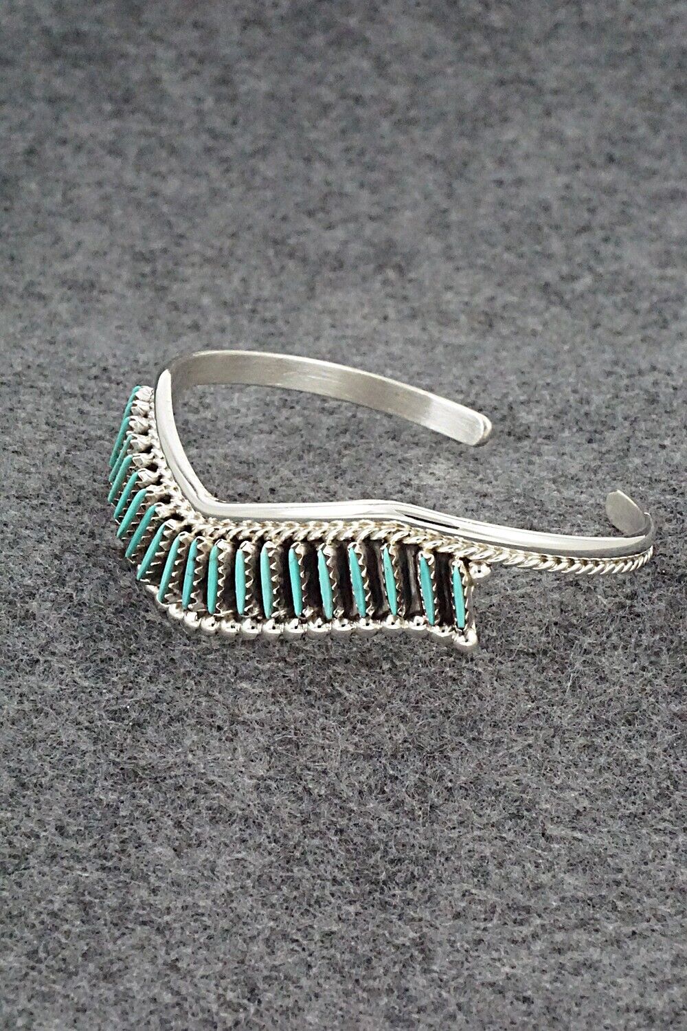 Turquoise & Sterling Silver Bracelet - Roland Francisco