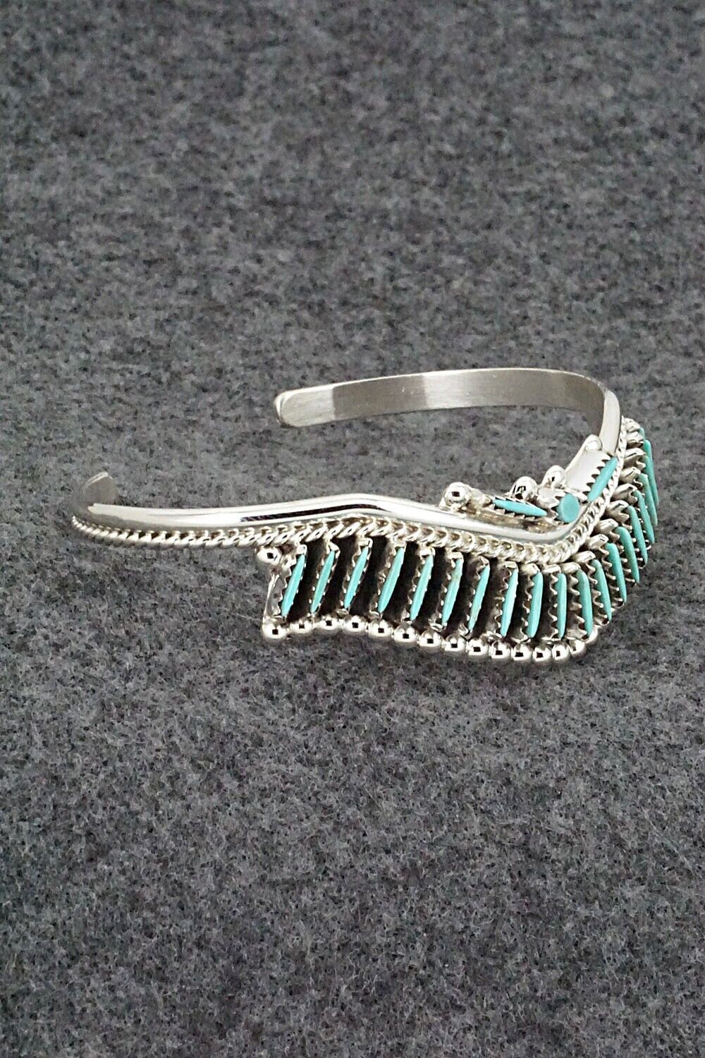 Turquoise & Sterling Silver Bracelet - Roland Francisco