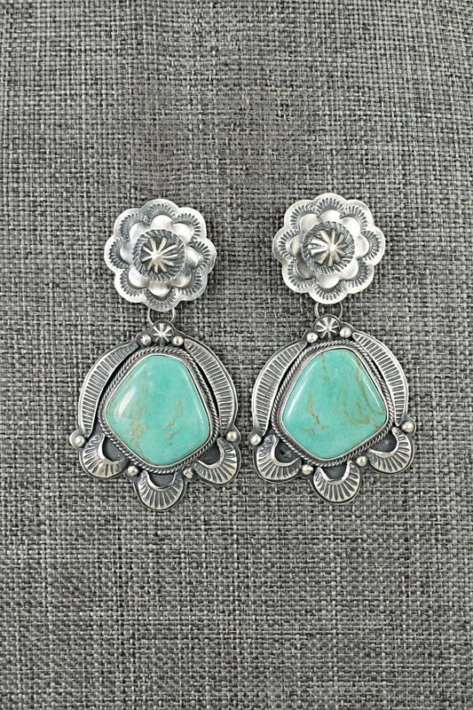Turquoise & Sterling Silver Earrings - Randy Boyd