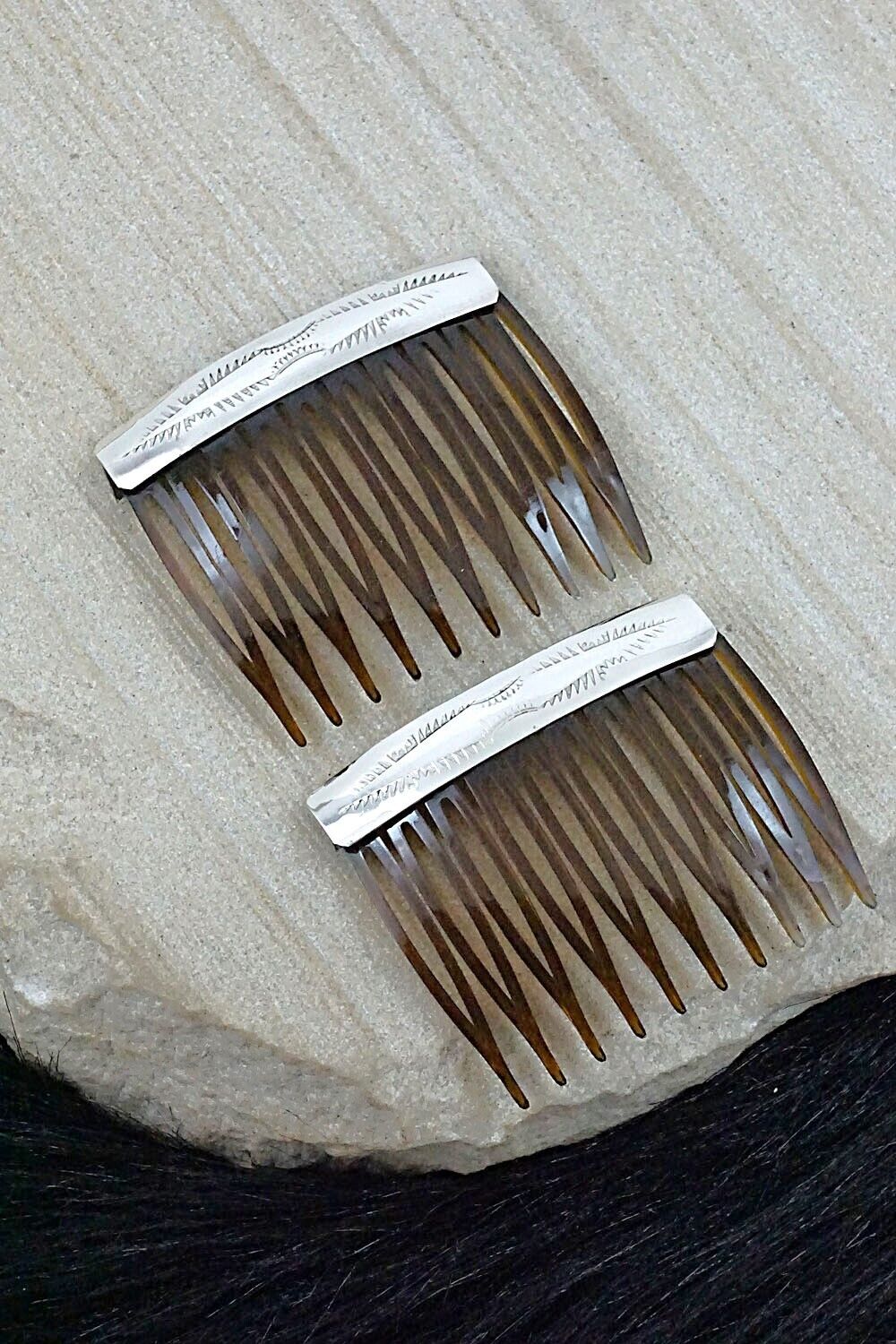 Sterling Silver Hair Combs - Randall Dalgai