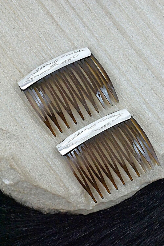 Sterling Silver Hair Combs - Randall Dalgai