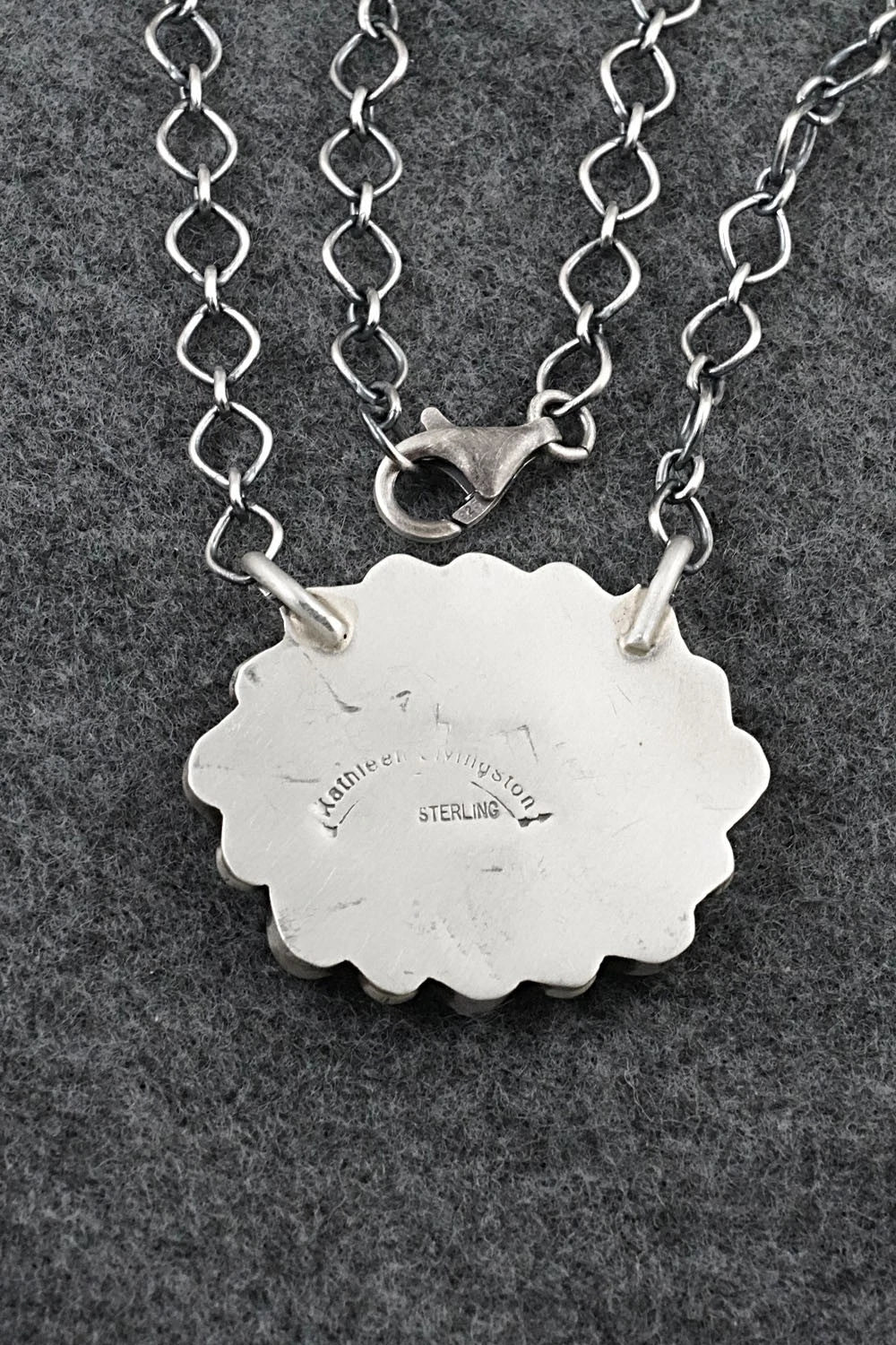 Turquoise & Sterling Silver Necklace - Kathleen Livingston