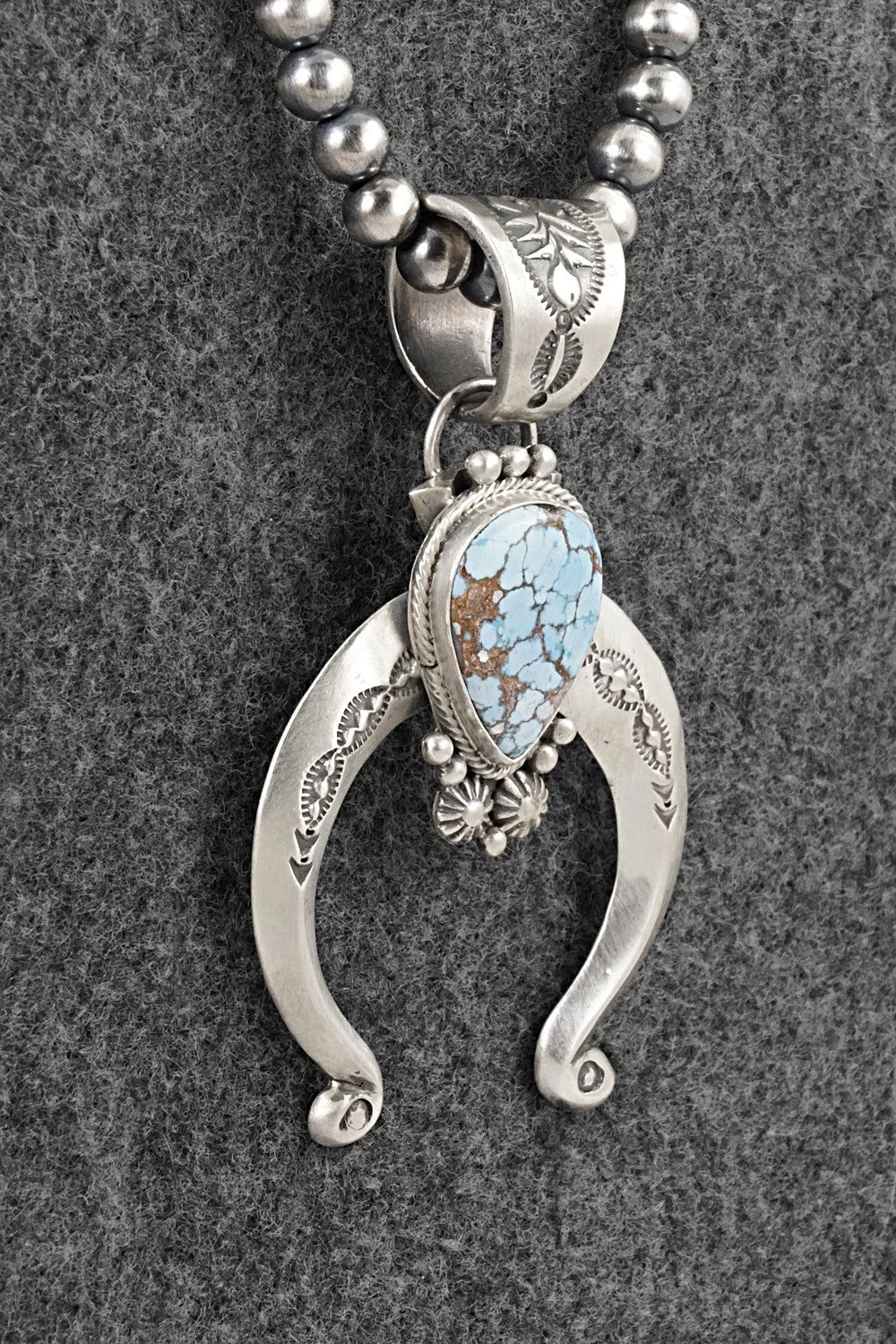 Turquoise & Sterling Silver Necklace - Samuel Yellowhair