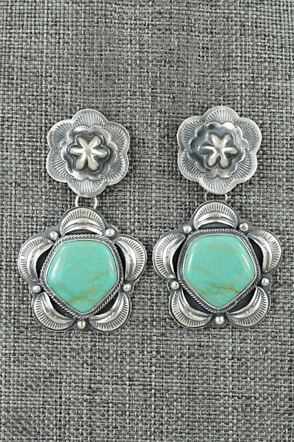 Turquoise & Sterling Silver Earrings - Randy Boyd