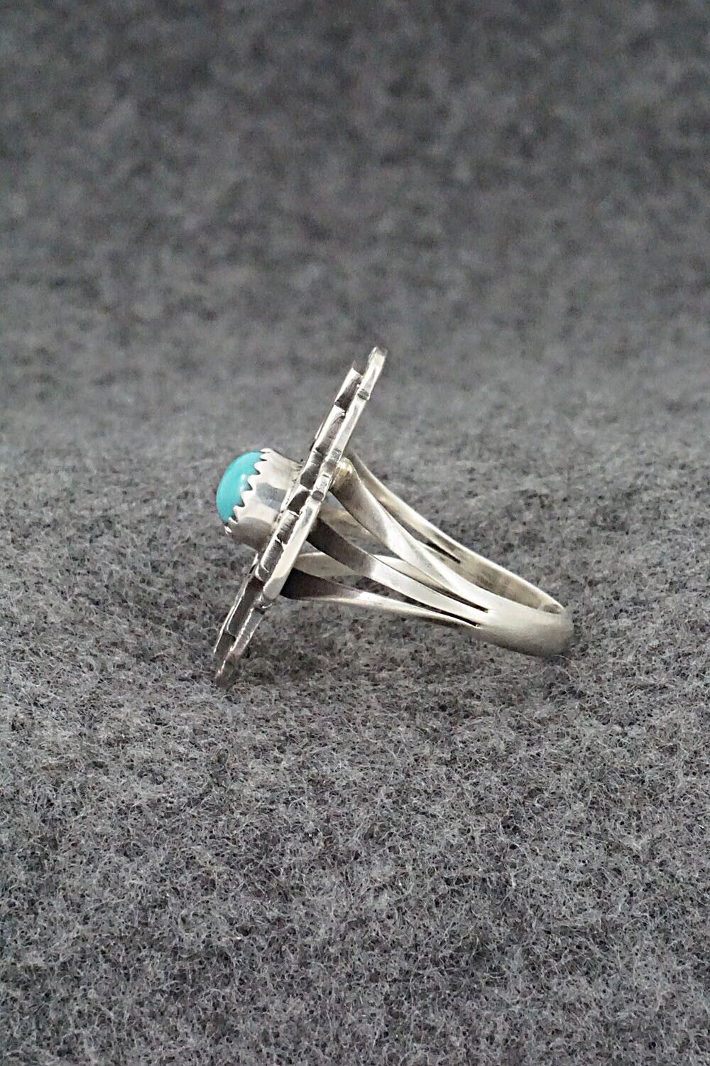 Turquoise and Sterling Silver Ring - Paige Gordon - Size 8