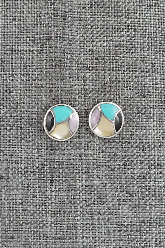 Multi-Stone & Sterling Silver Earrings - Orena Leekya