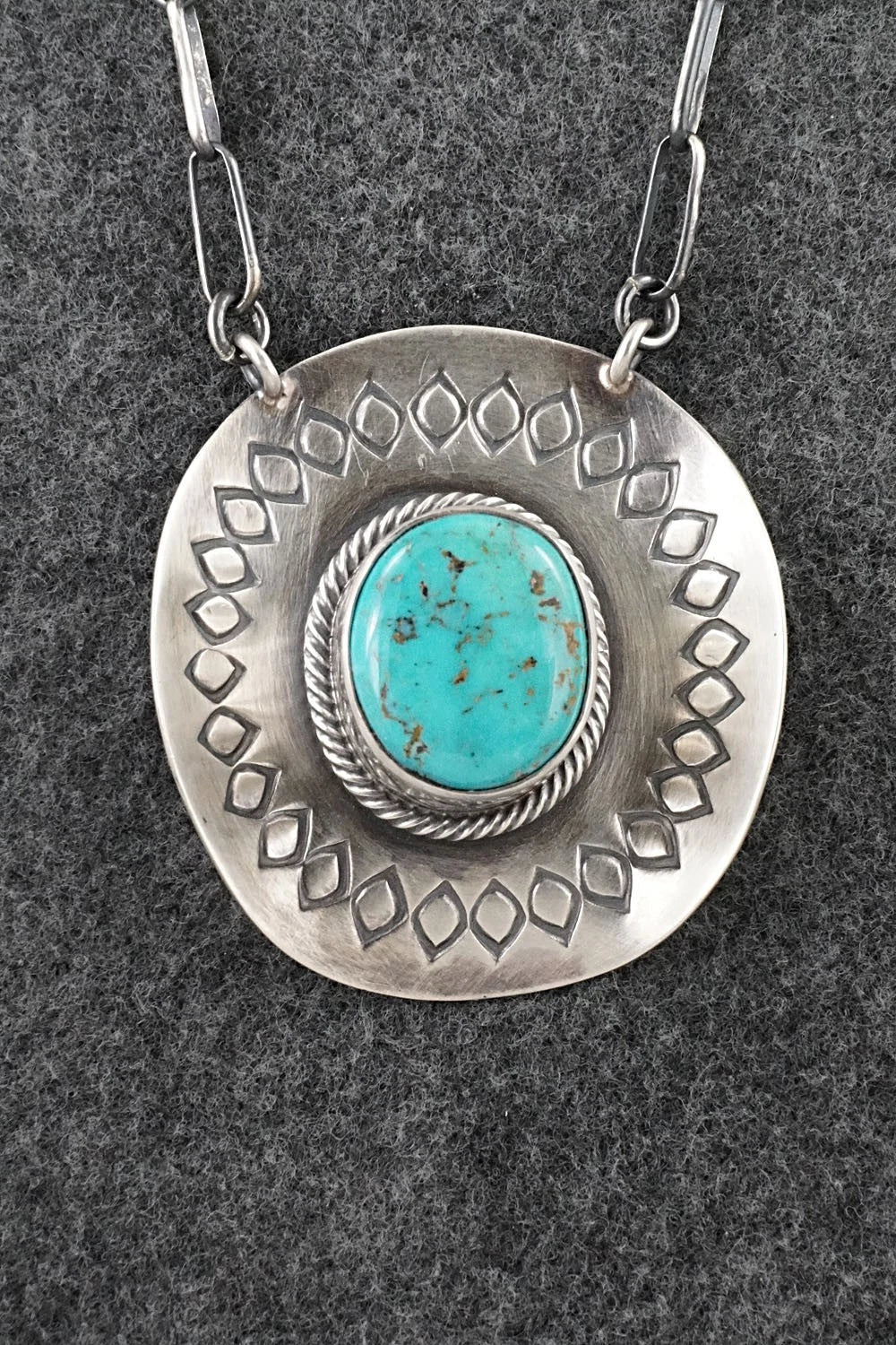 Turquoise & Sterling Silver Necklace - Randy Boyd