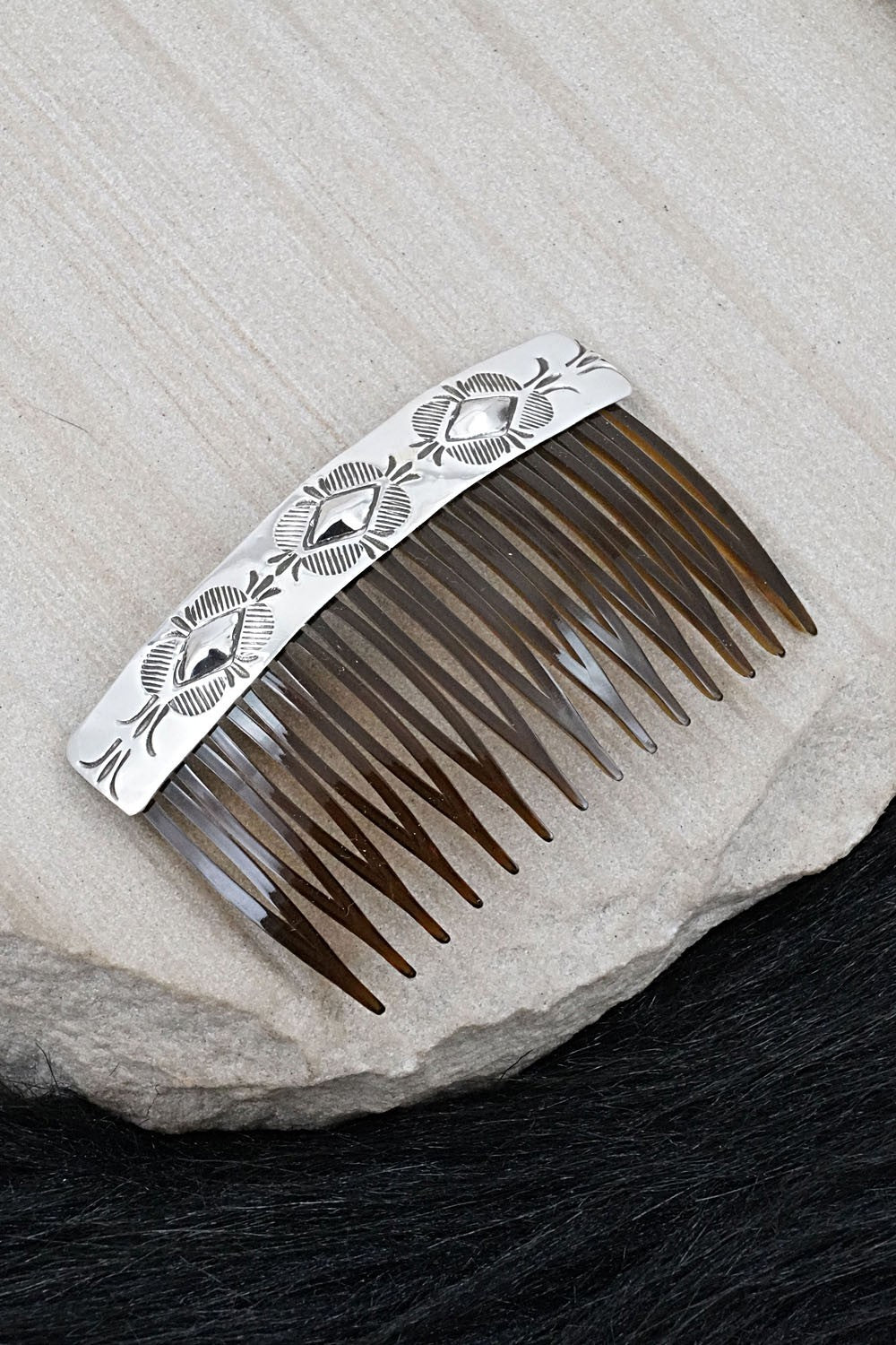 Sterling Silver Hair Combs - Bertha Begay