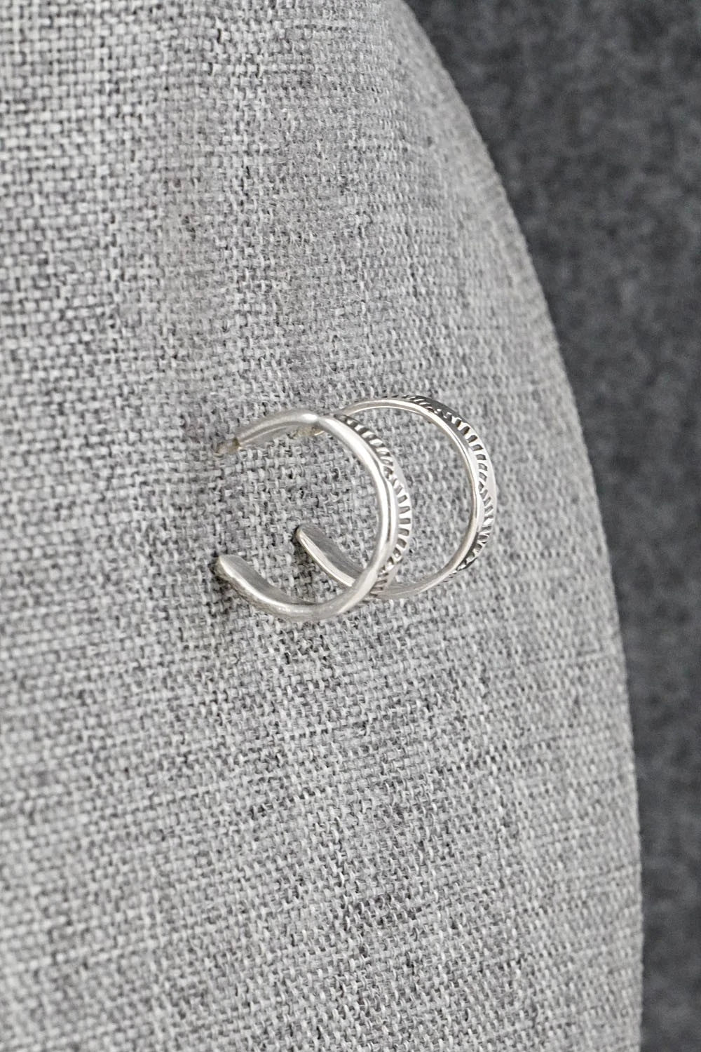 Sterling Silver Hoop Earrings - Elaine Tahe