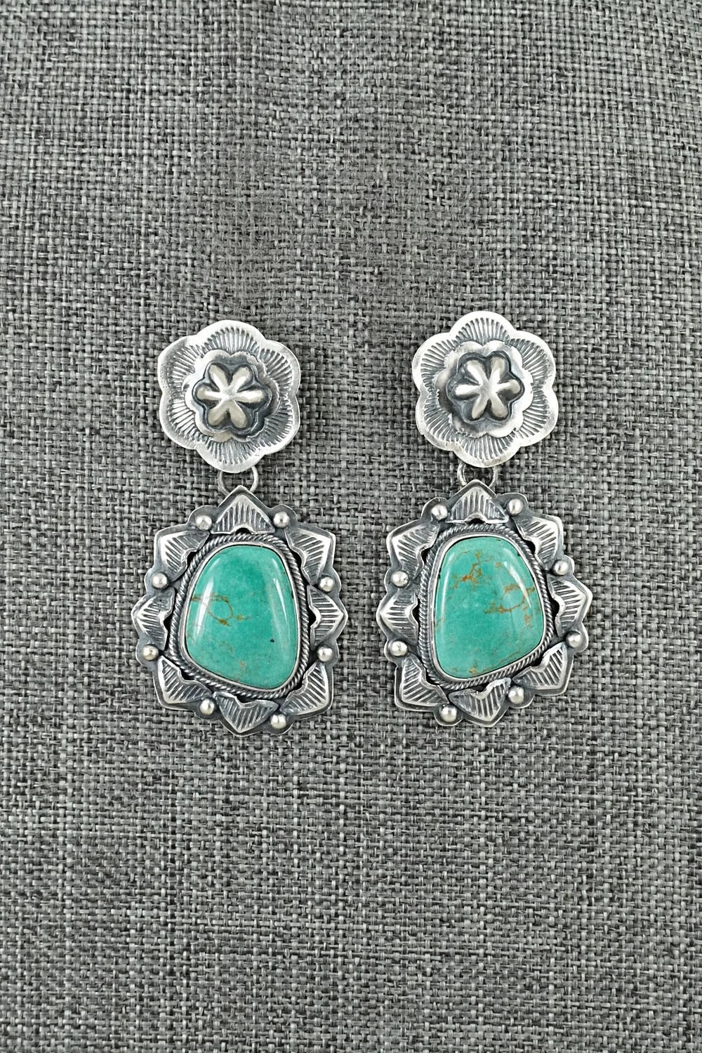 Turquoise & Sterling Silver Earrings - Randy Boyd