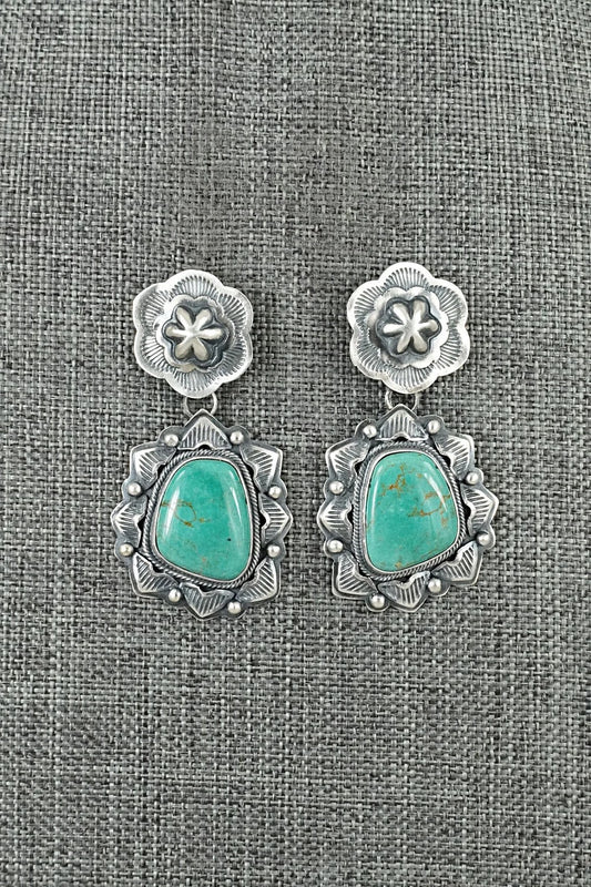 Turquoise & Sterling Silver Earrings - Randy Boyd