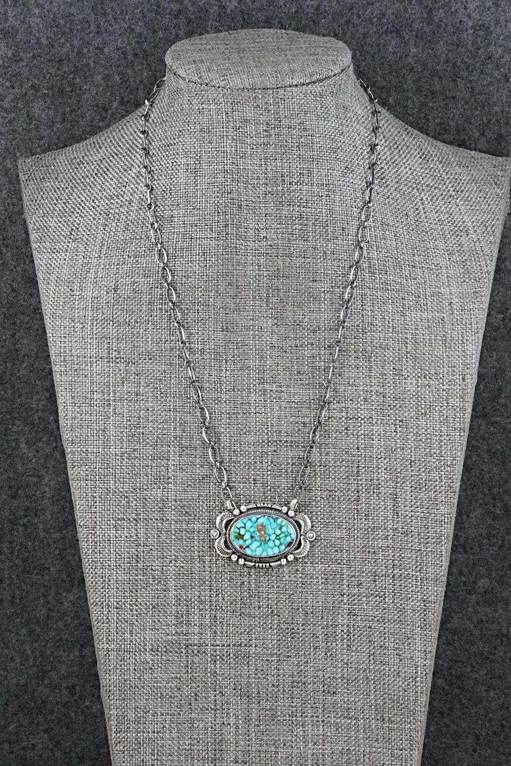 Turquoise & Sterling Silver Necklace - Daniel Benally