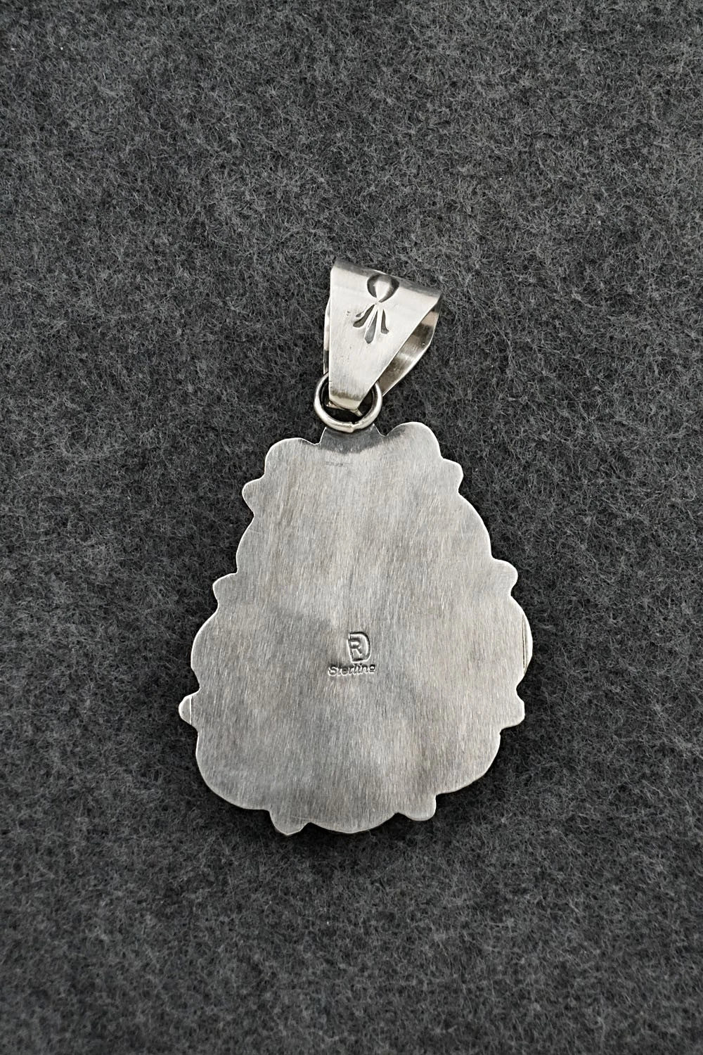 Turquoise & Sterling Silver Pendant - Raymond Delgarito