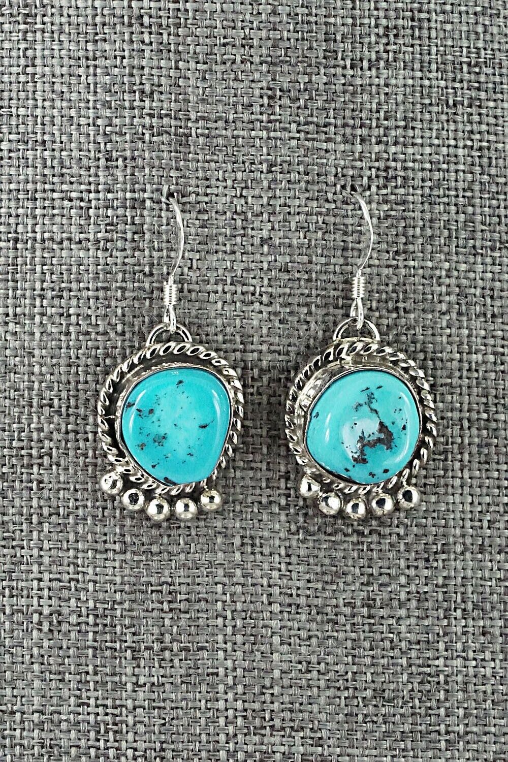 Turquoise & Sterling Silver Squash Blossom Set - Vernon Johnson