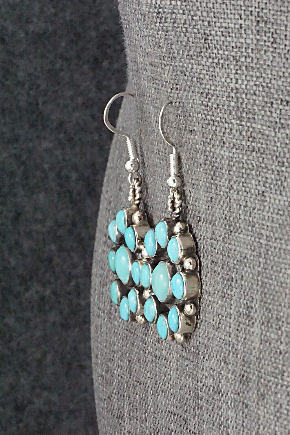 Turquoise & Sterling Silver Earrings - Devin Brown