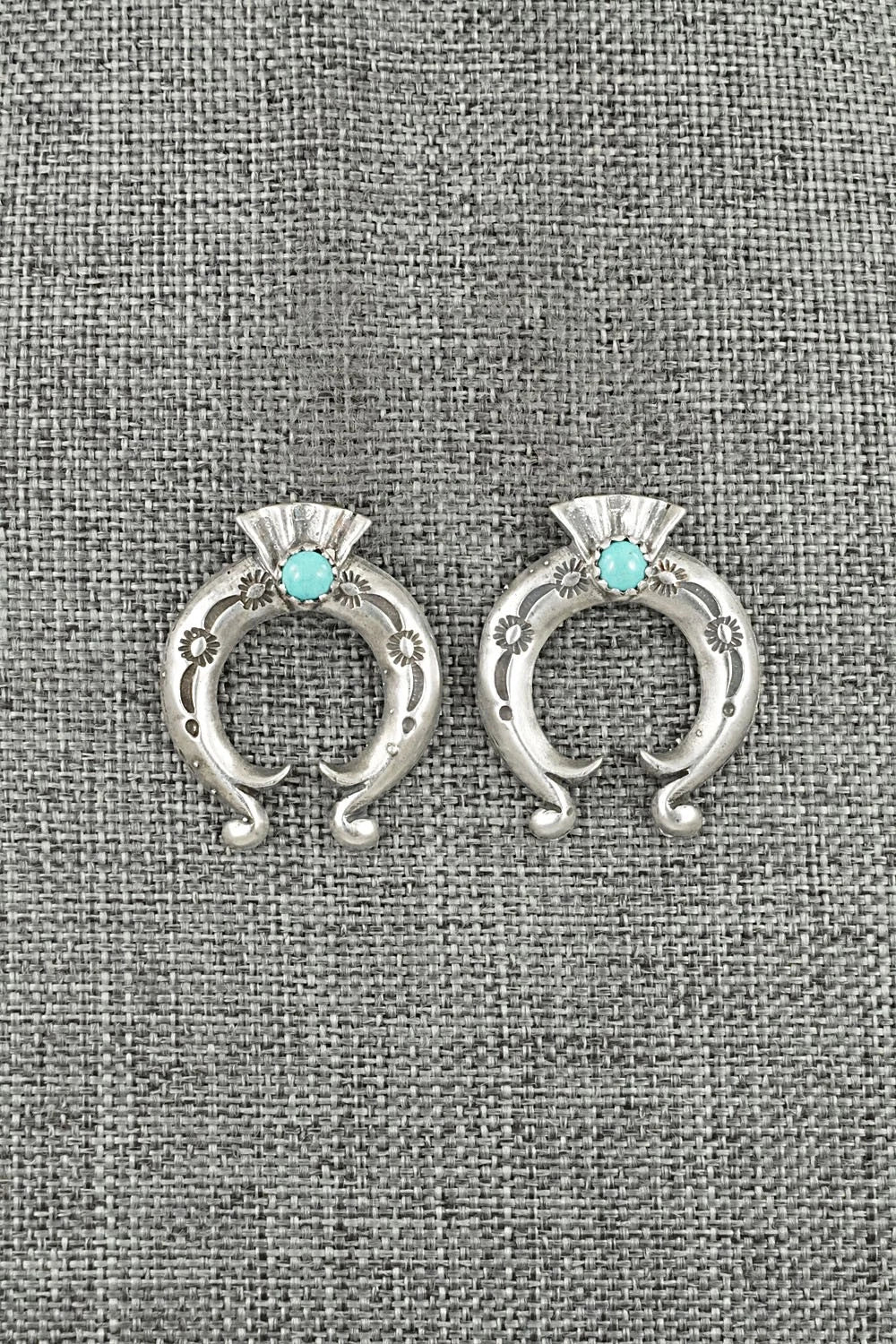 Turquoise & Sterling Silver Earrings - Adrienne Gordon