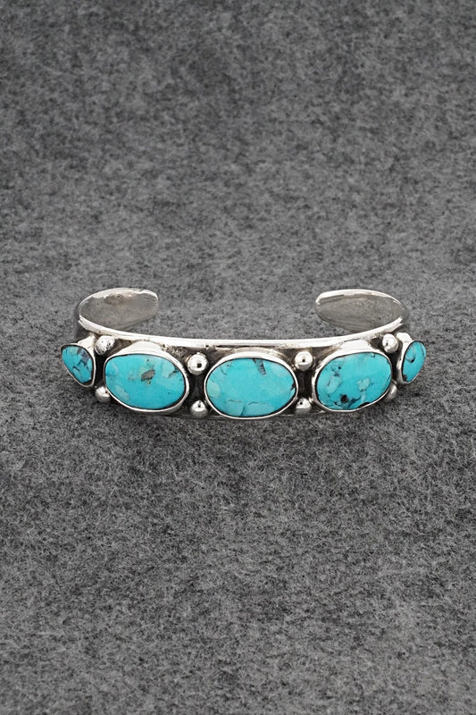Turquoise & Sterling Silver Bracelet - Mike Platero