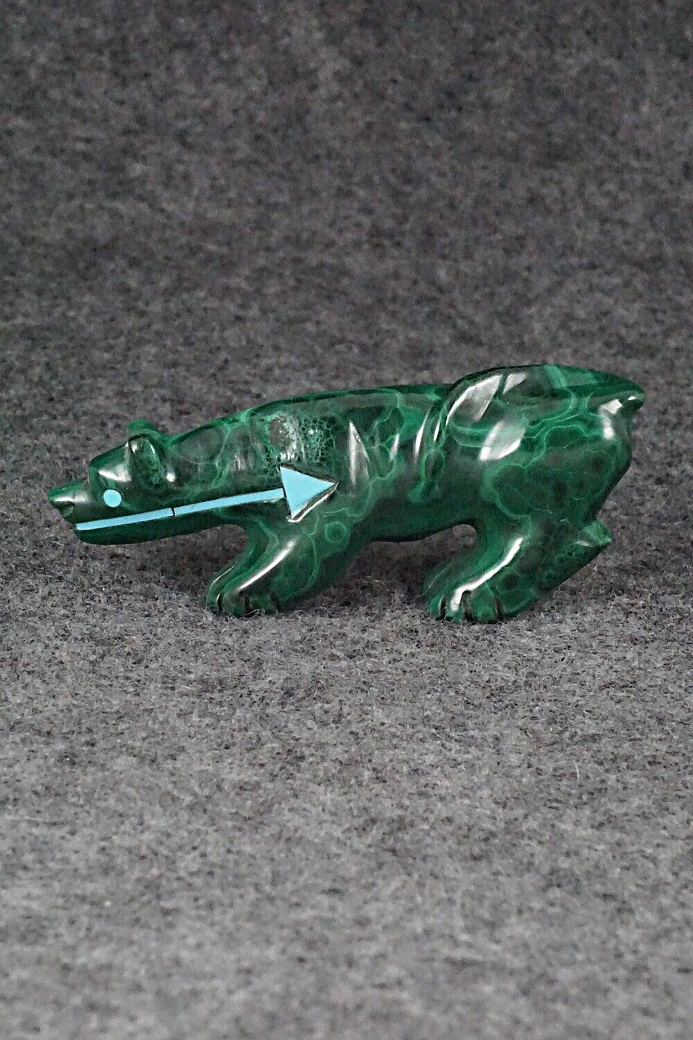 Mountain Lion Zuni Fetish Carving - Andres Quandelacy