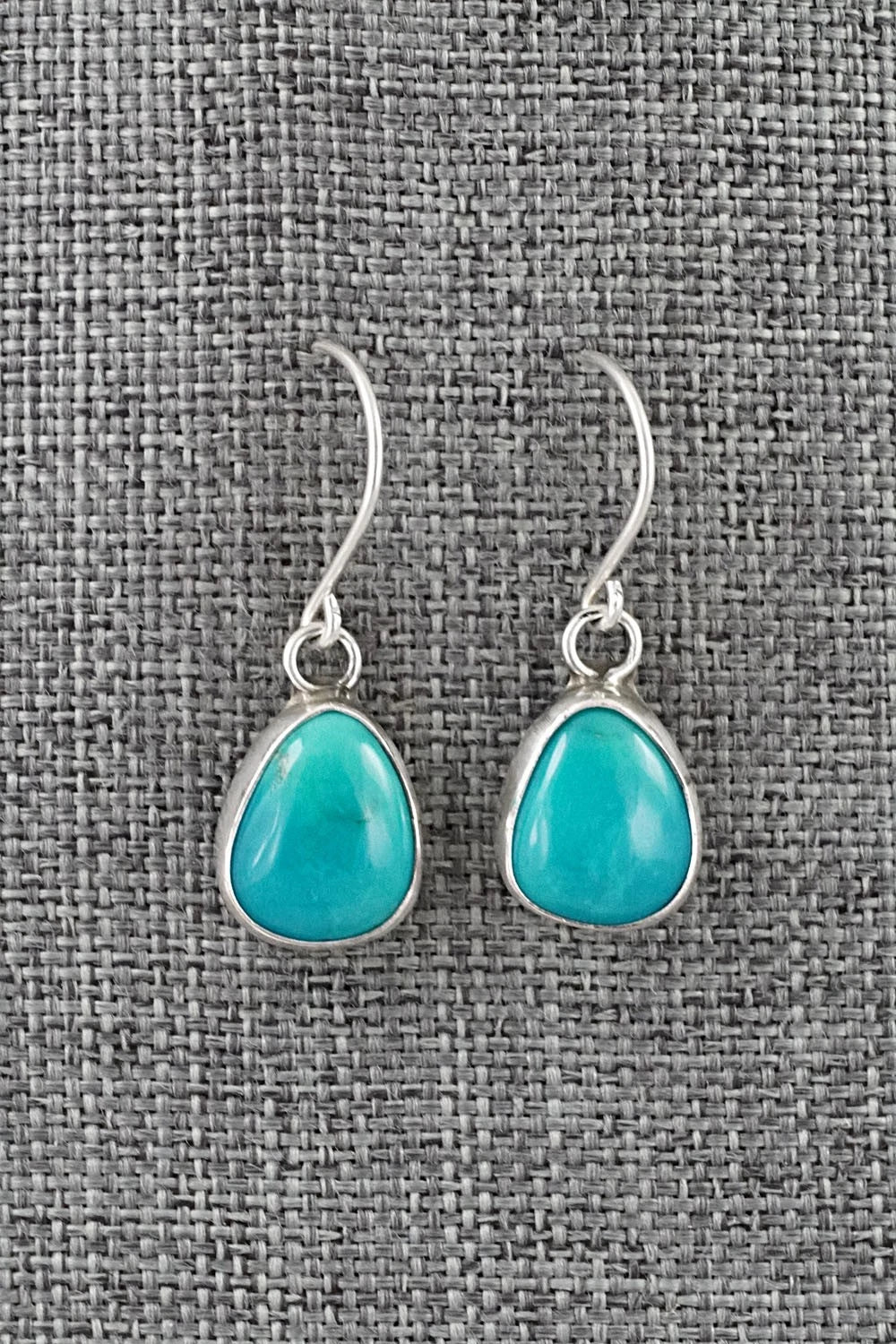 Turquoise & Sterling Silver Earrings - Rosemary Saunders