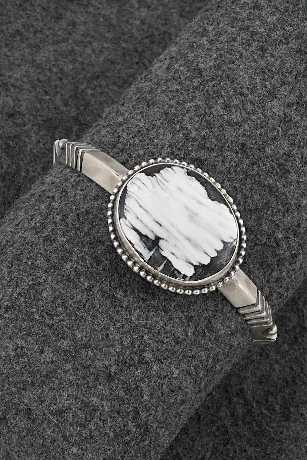 White Buffalo & Sterling Silver Bracelet - Paul Livingston