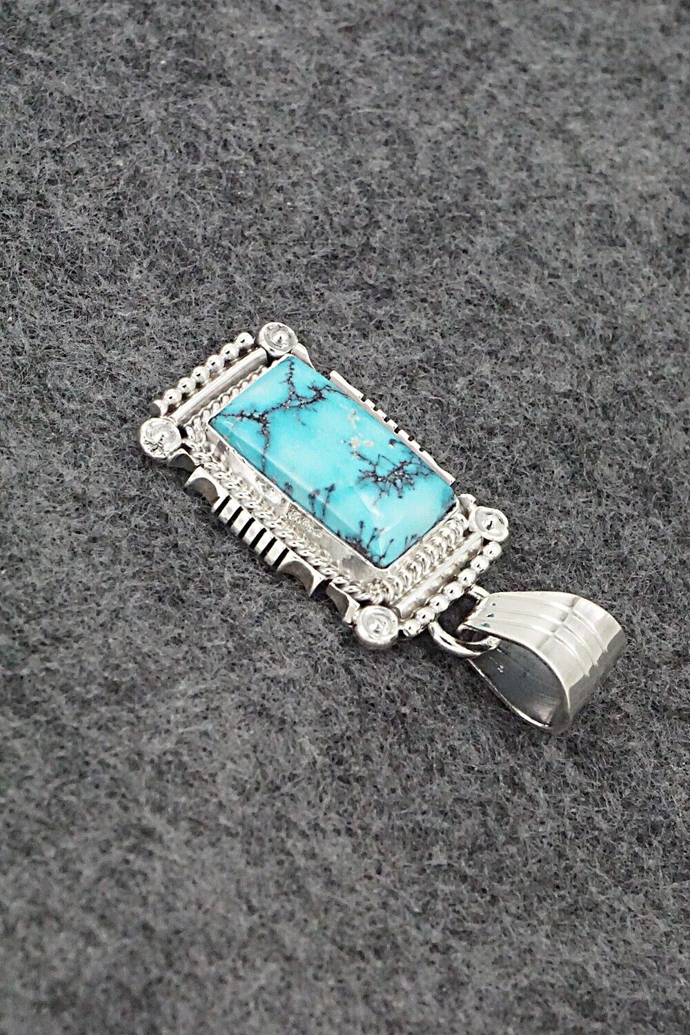 Turquoise & Sterling Silver Pendant - Daniel Benally