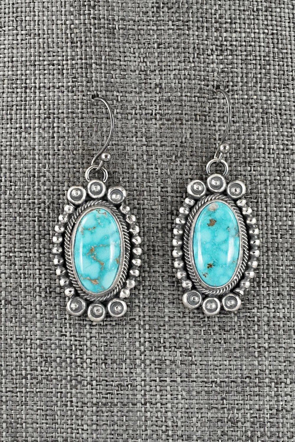 Turquoise & Sterling Silver Squash Blossom Set - Mark Yazzie