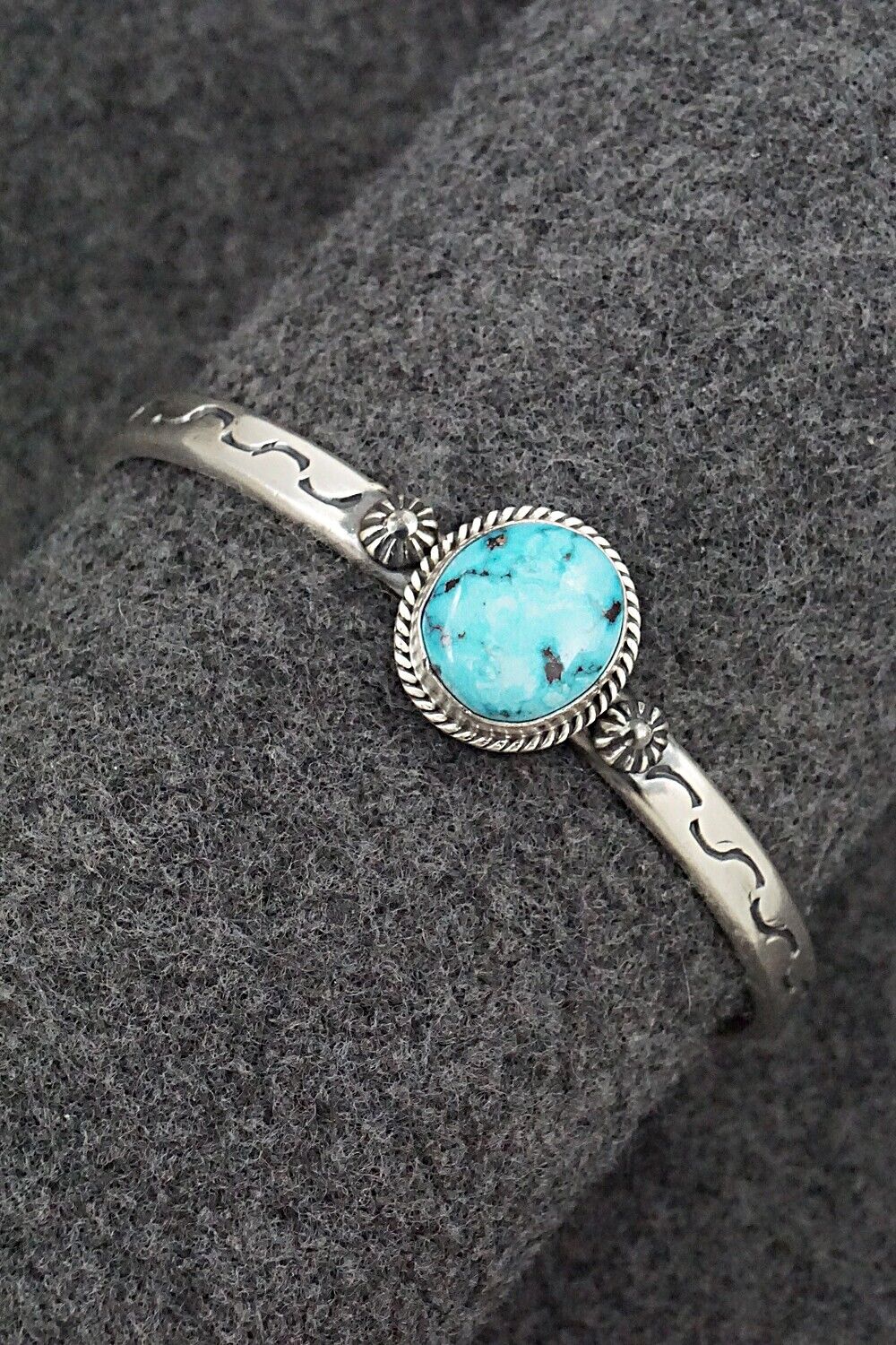 Turquoise & Sterling Silver Bracelet - Samuel Yellowhair