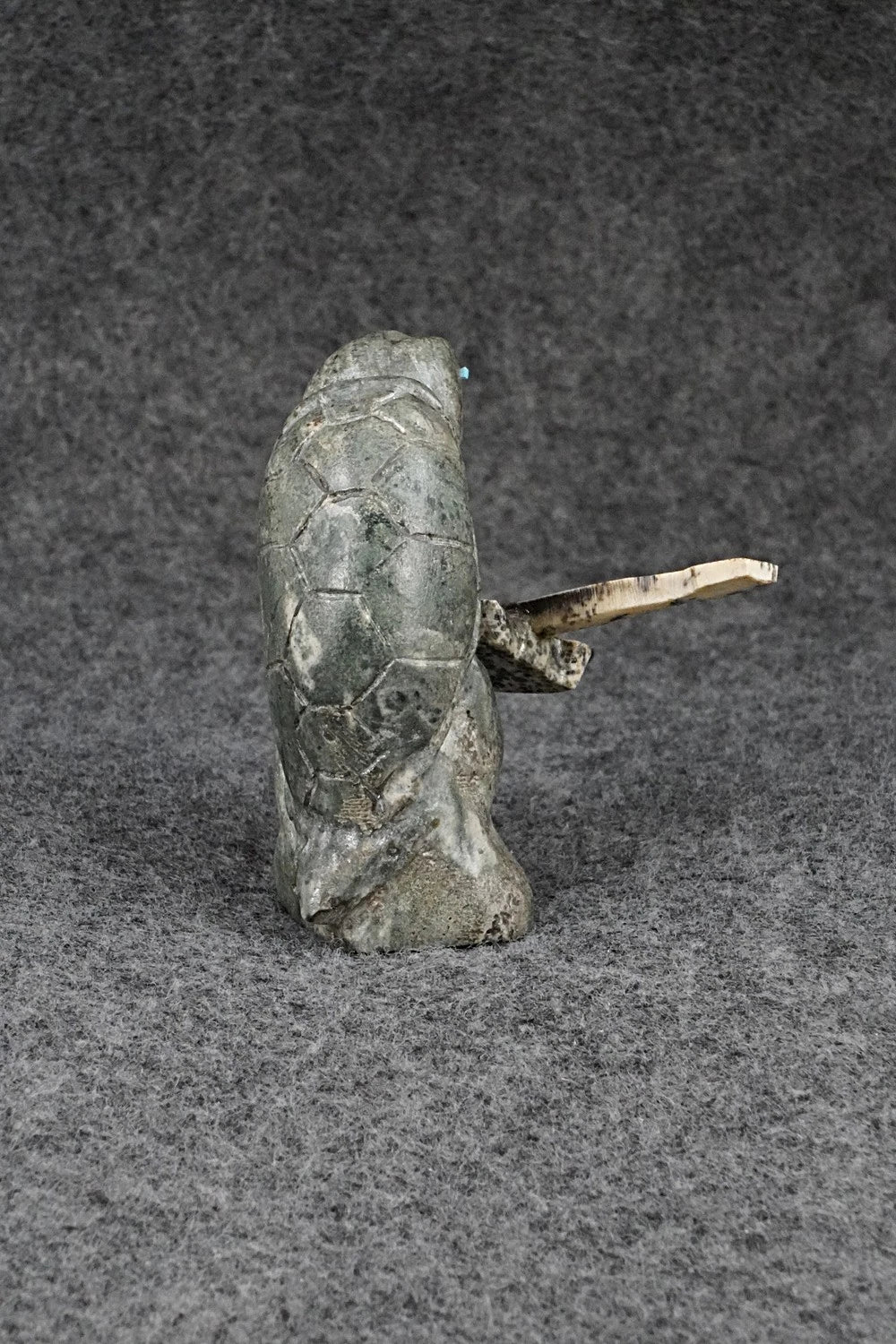 Turtle Zuni Fetish Carving - Theo Natewa