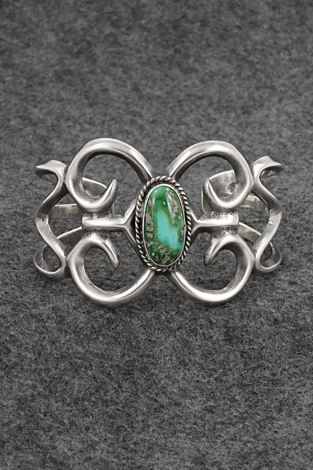Turquoise & Sterling Silver Bracelet - Eugene Gruber
