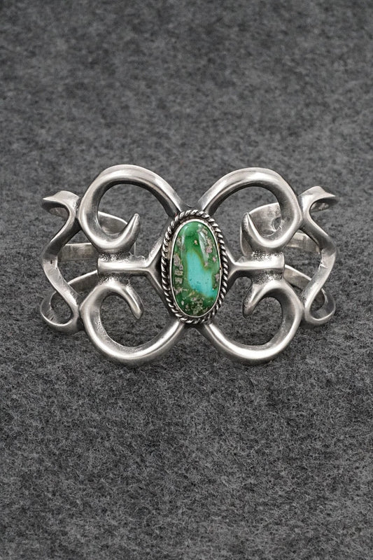 Turquoise & Sterling Silver Bracelet - Eugene Gruber