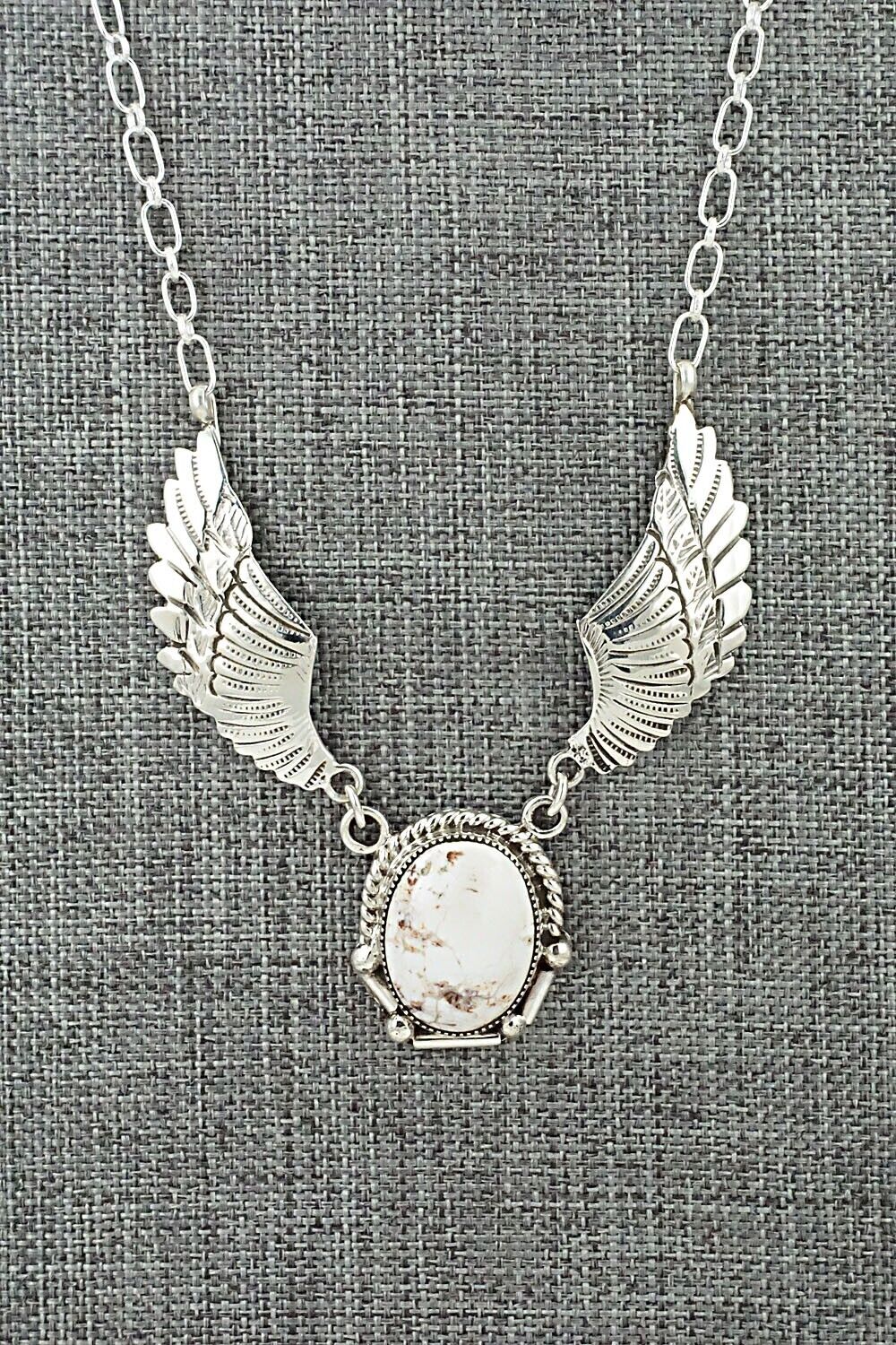 Wild Horse & Sterling Silver Necklace - Charlene Yazzie