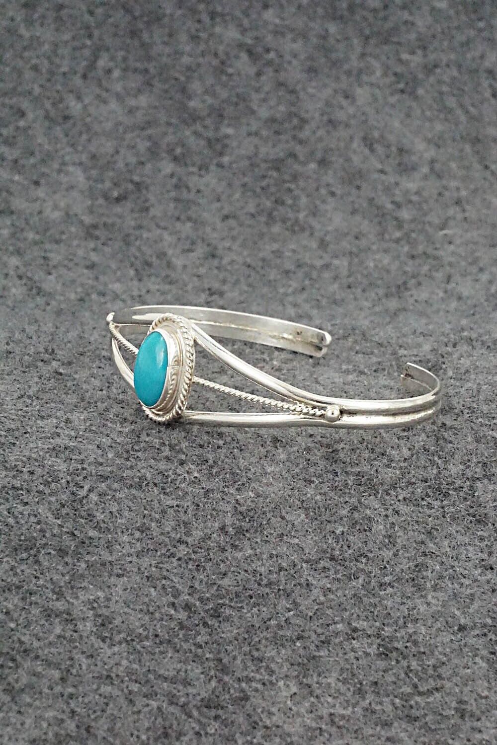 Turquoise & Sterling Silver Bracelet - Peggy Skeets