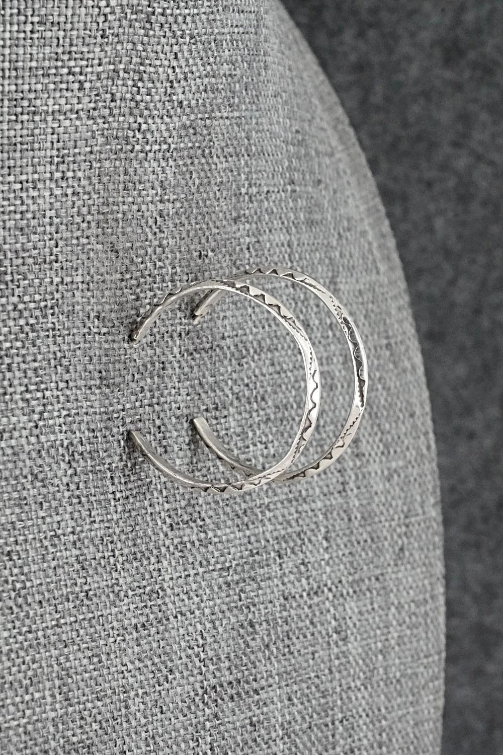 Sterling Silver Hoop Earrings - Elaine Tahe