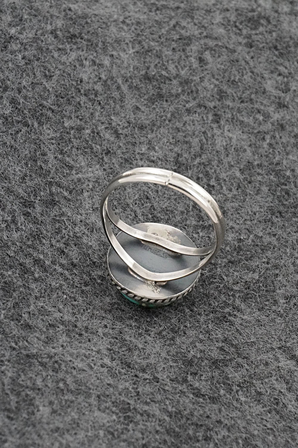 Turquoise & Sterling Silver Ring - Rosemary Saunders - Size 8