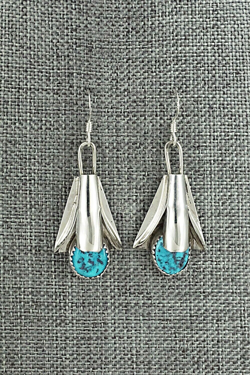 Turquoise & Sterling Silver Squash Blossom Set - Louise Yazzie