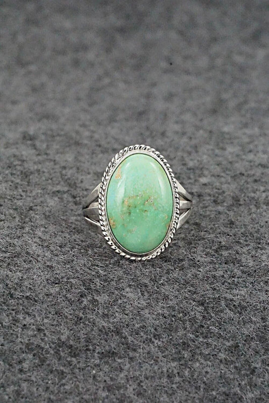 Turquoise & Sterling Silver Ring - Judy Largo - Size 7