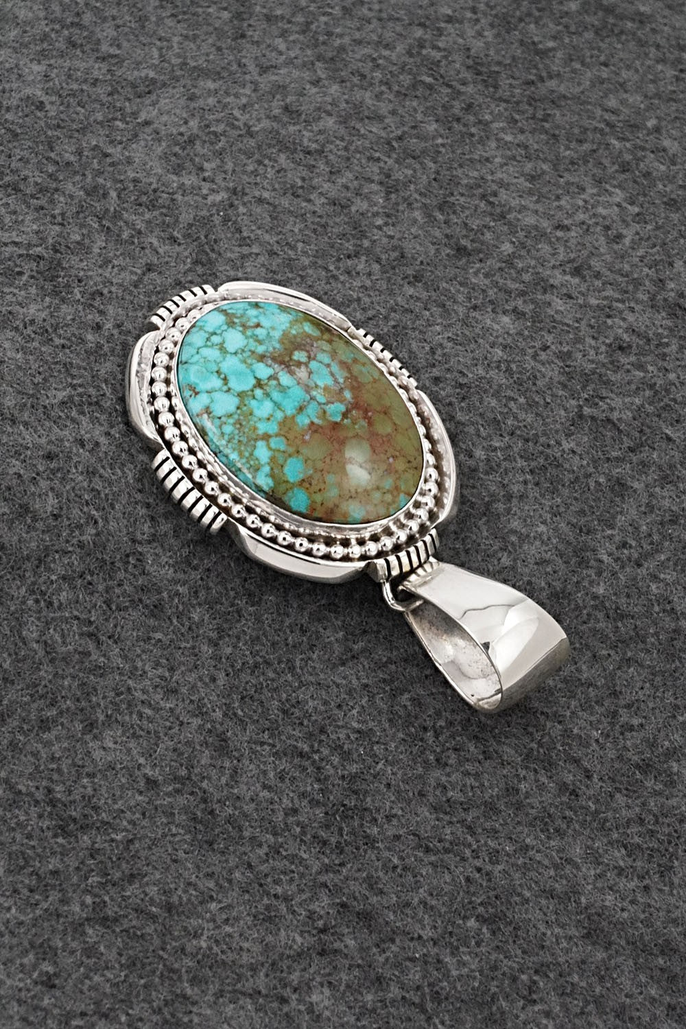 Turquoise & Sterling Silver Pendant - Paul Livingston