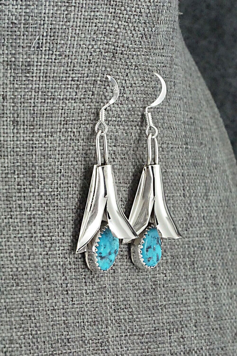 Turquoise & Sterling Silver Squash Blossom Set - Louise Yazzie