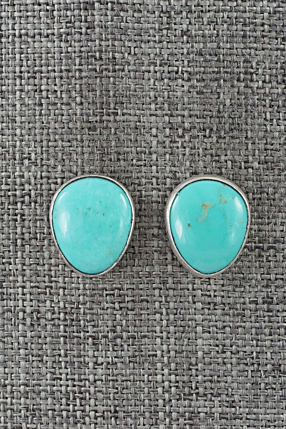 Turquoise & Sterling Silver Earrings - Marco Begaye