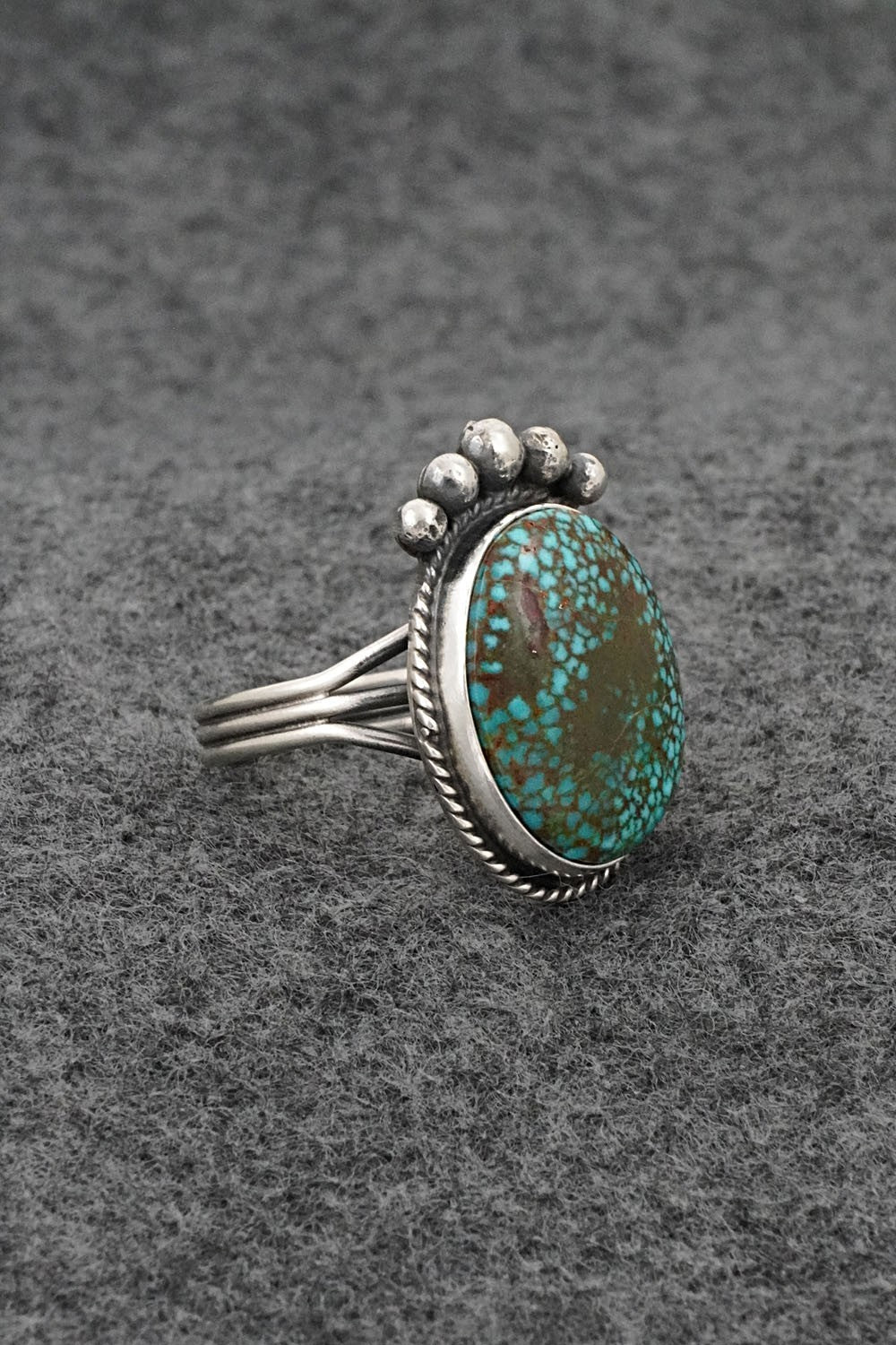 Turquoise & Sterling Silver Ring - Rena Begay - Size 9