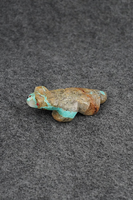 Badger Zuni Fetish Carving - Kenric Laiwakete