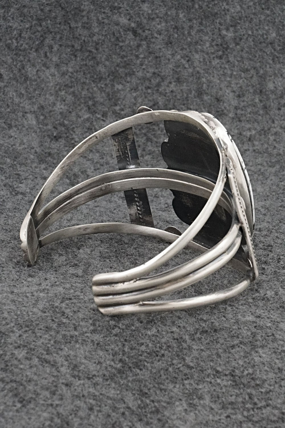 White Buffalo & Sterling Silver Bracelet - Vernon Johnson