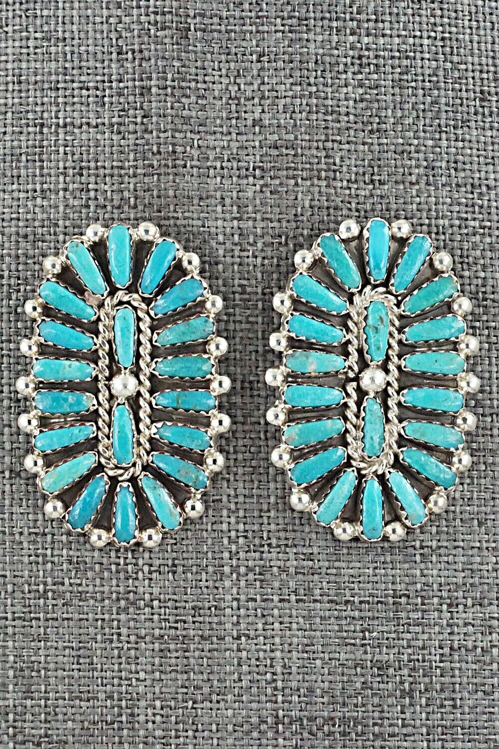 Turquoise & Sterling Silver Earrings - Philena Byjoe