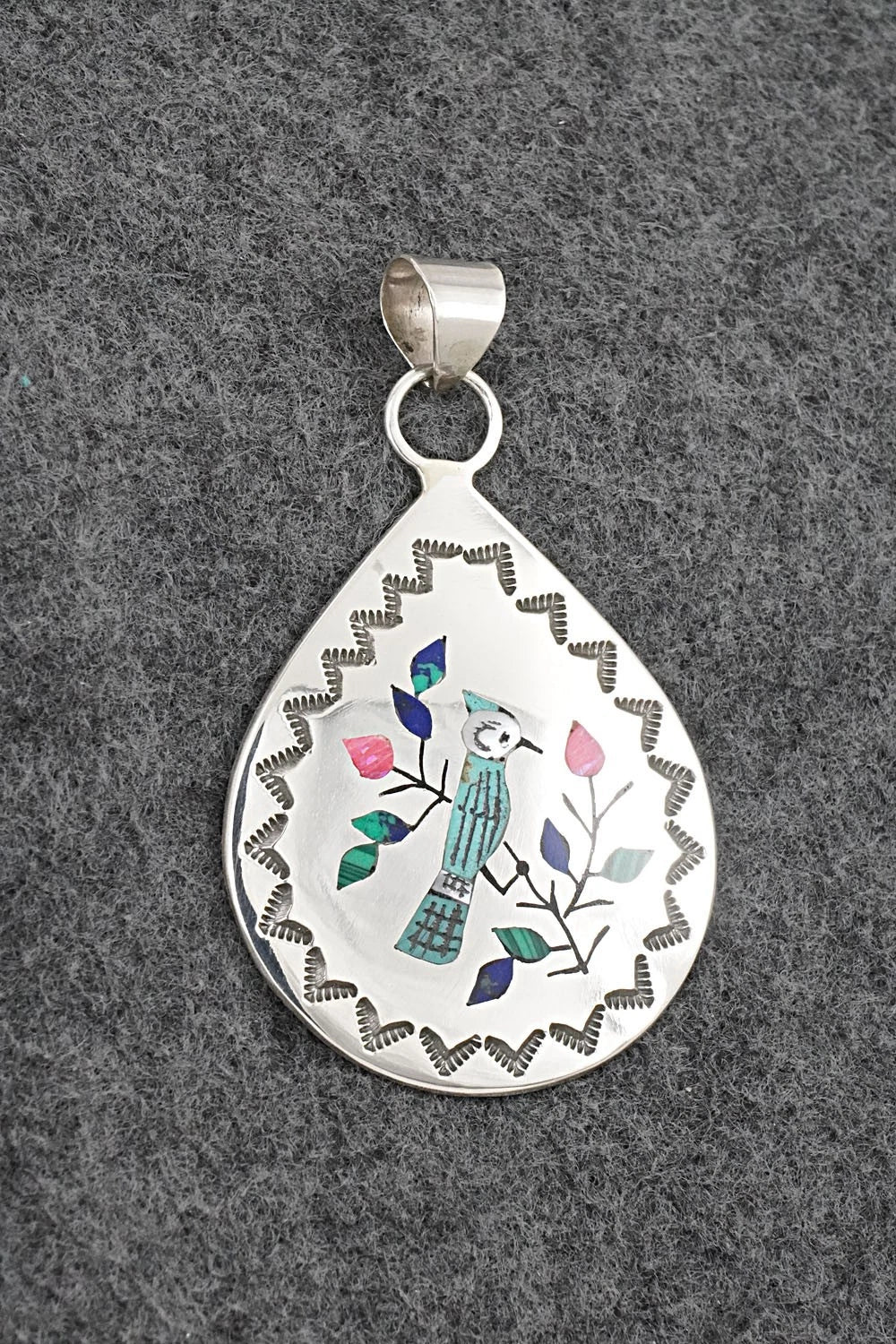 Multi-Stone & Sterling Silver Pendant - Raymond Boyd