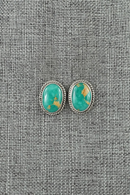Turquoise & Sterling Silver Earrings - Rosemary Saunders