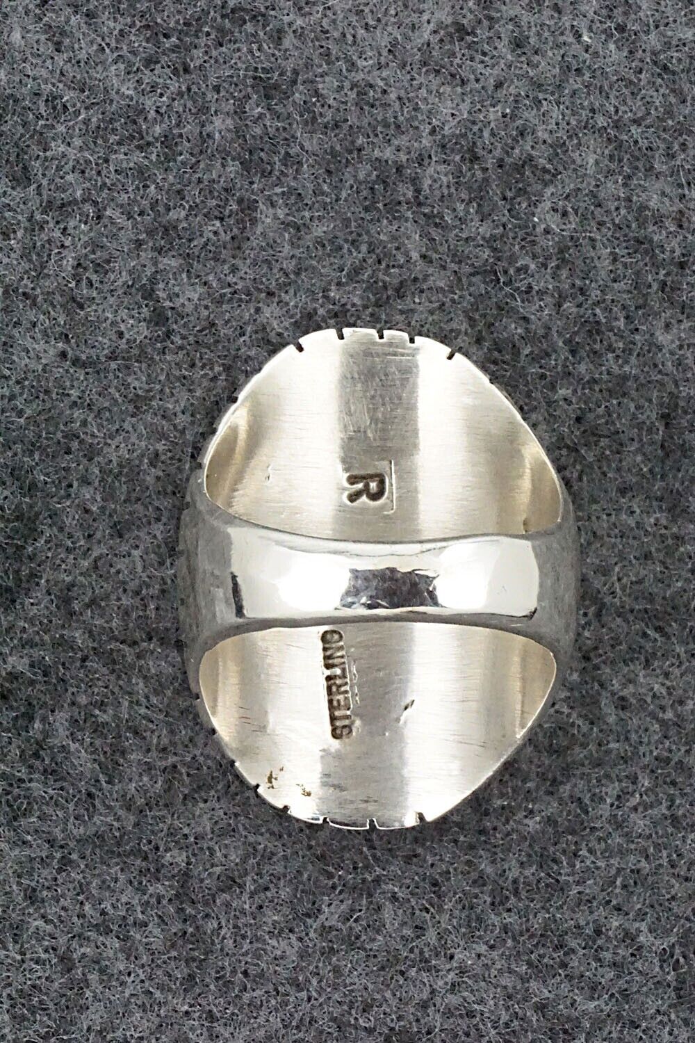 White Buffalo & Sterling Silver Ring - Trevor Jack - Size 9.75