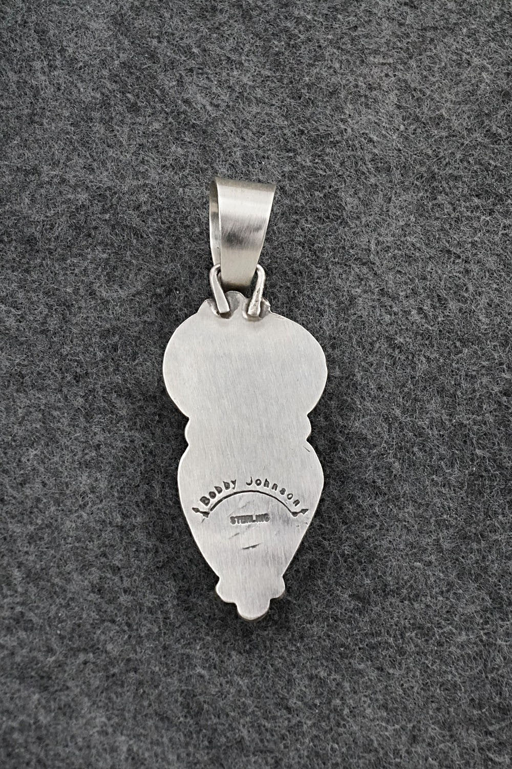 Turquoise & Sterling Silver Pendant - Bobby Johnson