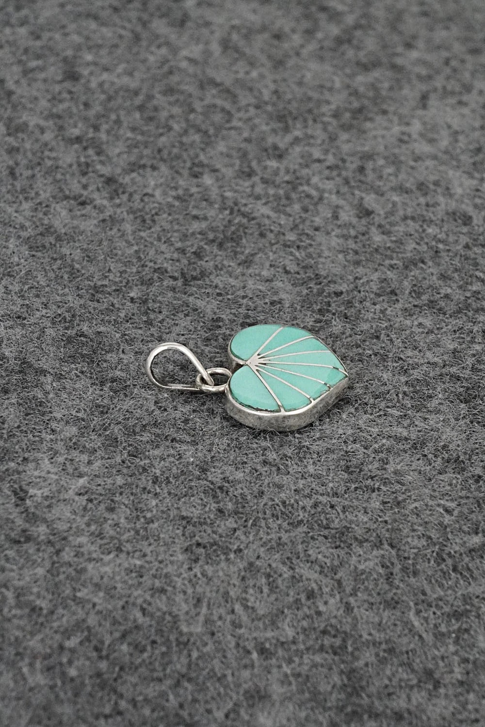 Turquoise and Sterling Silver Pendant - Gina Dosedo